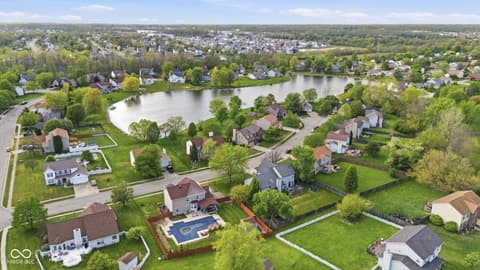 Aerial view at 721 Creston Point Circle, Indianapolis, IN
