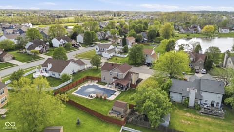 Aerial view at 721 Creston Point Circle, Indianapolis, IN