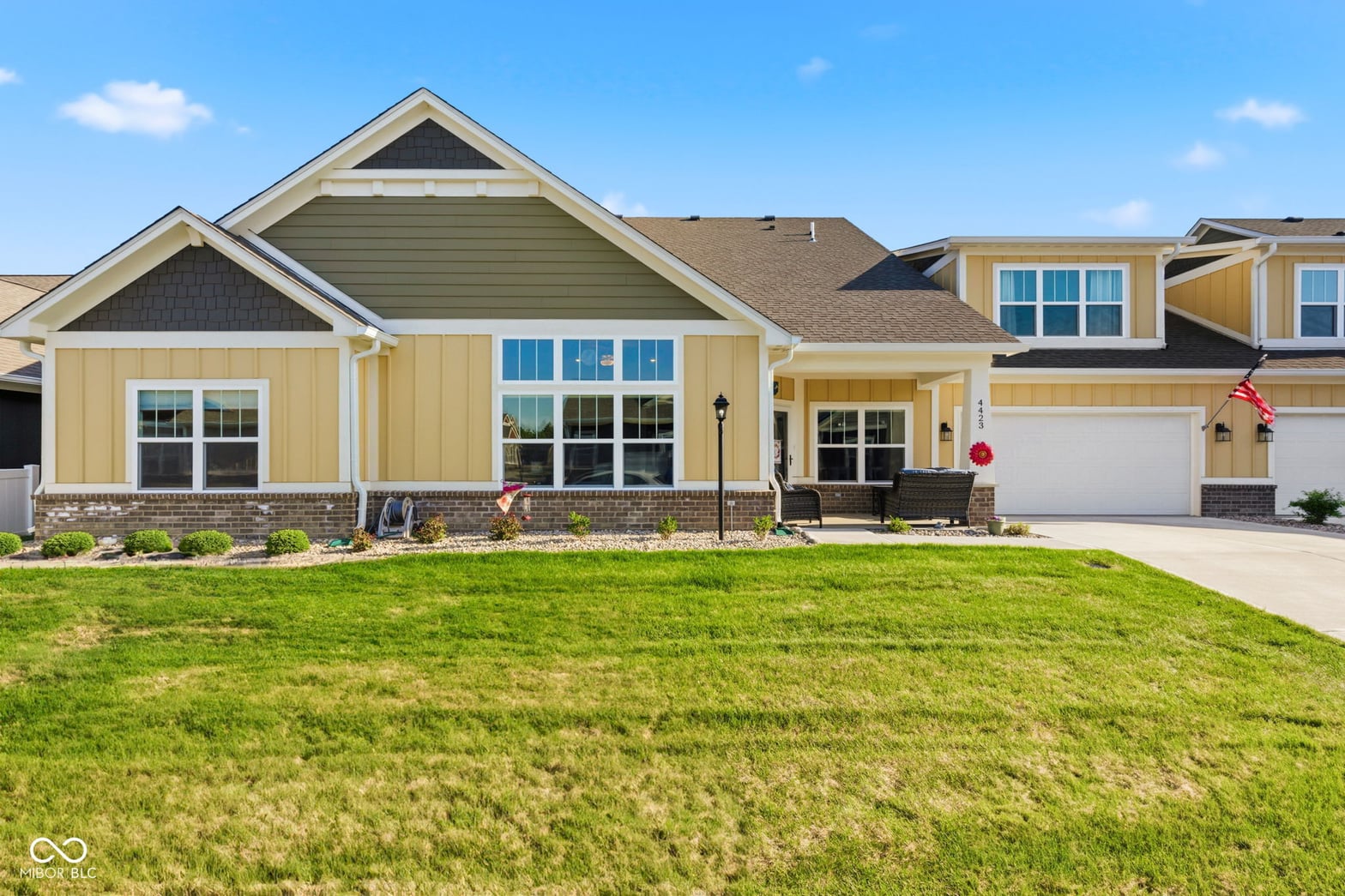 Front exterior at 4423 W Preserve Pass, New Palestine, IN