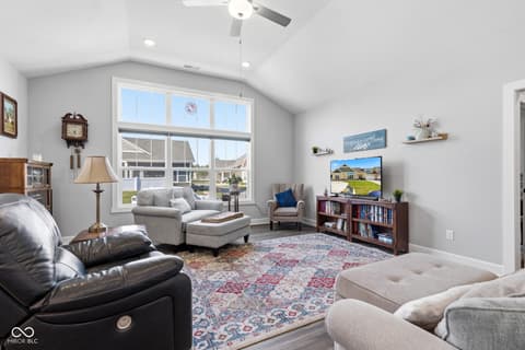 Living room at 4423 W Preserve Pass, New Palestine, IN