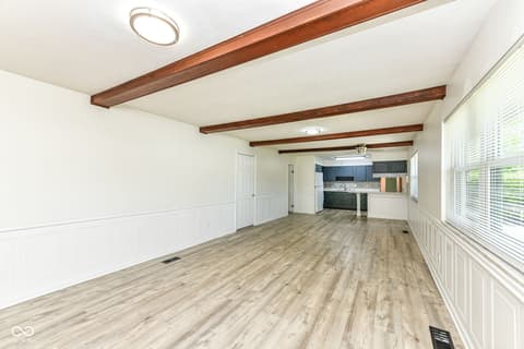 Living room at 9408 E 25th Street, Indianapolis, IN