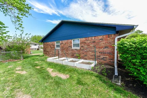 Backyard at 9408 E 25th Street, Indianapolis, IN