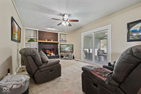 Living room at 4078 W Fairview Road, Greenwood, IN