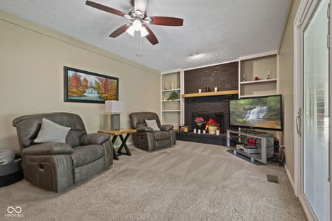 Living room at 4078 W Fairview Road, Greenwood, IN