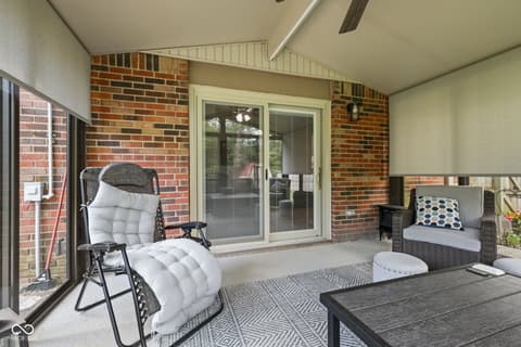 Outdoor living area at 4078 W Fairview Road, Greenwood, IN