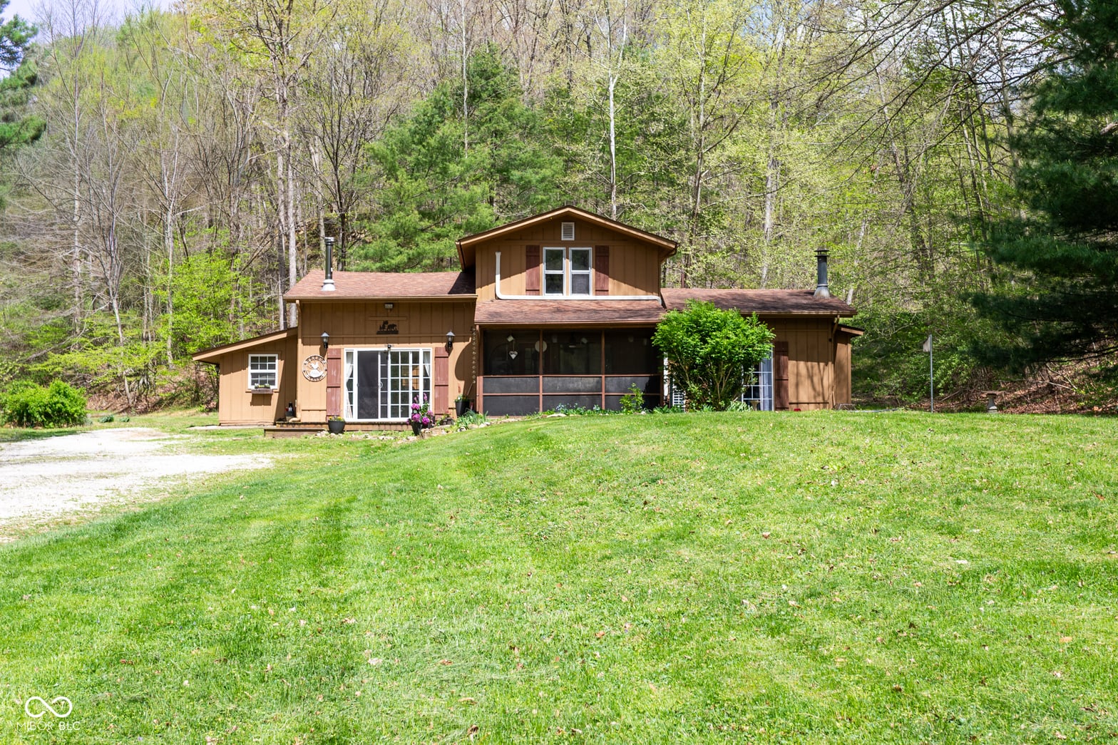 Front exterior at 6191 Possum Trot Road, Unionville, IN