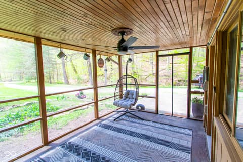 Outdoor living area at 6191 Possum Trot Road, Unionville, IN