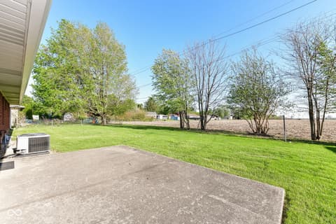 Outdoor living area at 3629 Tulip Street, Anderson, IN