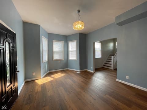 Living room at 26 N Holmes Avenue, Indianapolis, IN