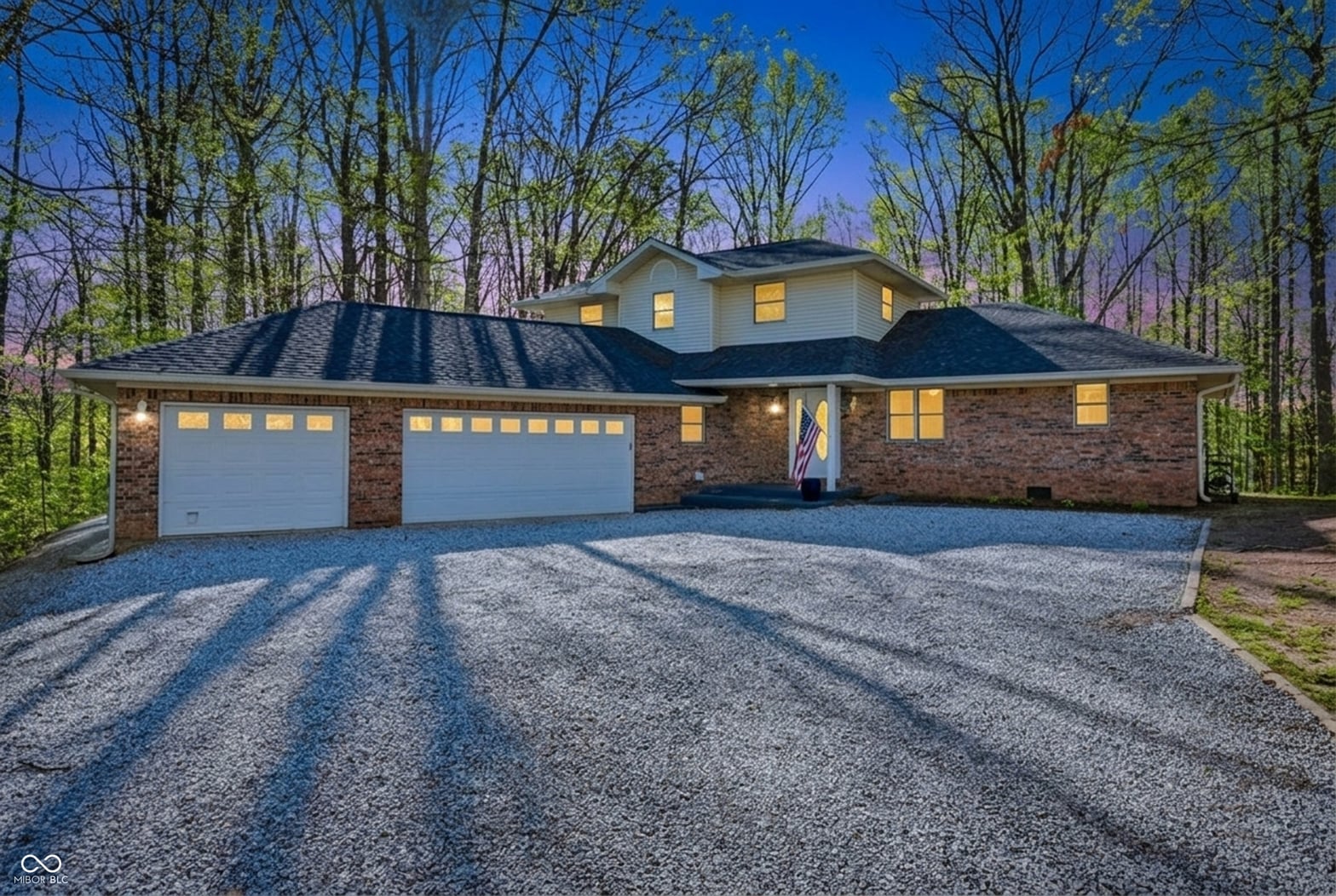Front exterior at 268 Lincoln Hill, Coatesville, IN