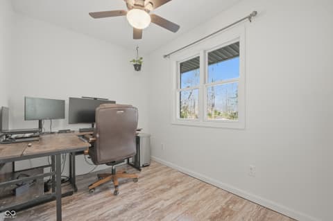 Home office at 268 Lincoln Hill, Coatesville, IN