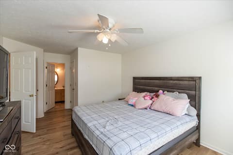 Primary bedroom at 8120 Glenwillow Lane, Indianapolis, IN