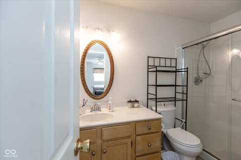 Primary bathroom at 8120 Glenwillow Lane, Indianapolis, IN