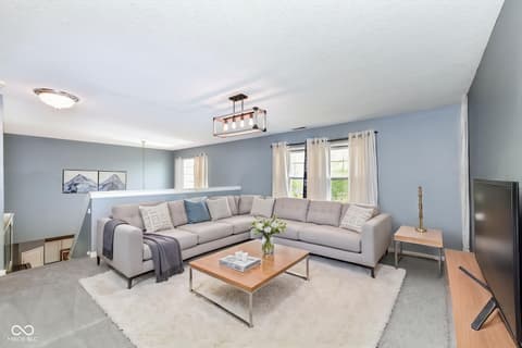 Living room at 5880 Gadsen Drive, Plainfield, IN