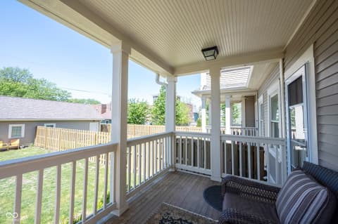 Outdoor living area at 2350 N College Avenue, Indianapolis, IN