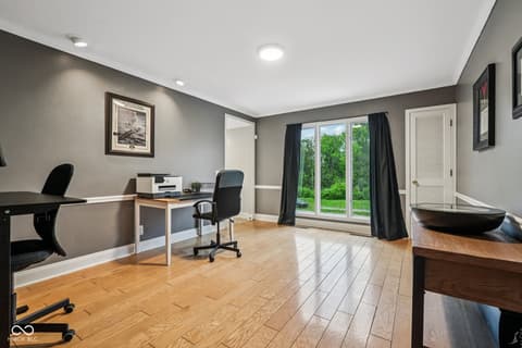 Home office at 6164 Afton Crest, Indianapolis, IN