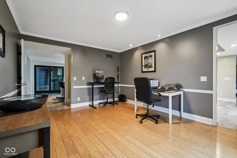 Home office at 6164 Afton Crest, Indianapolis, IN