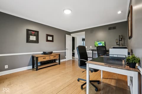 Home office at 6164 Afton Crest, Indianapolis, IN