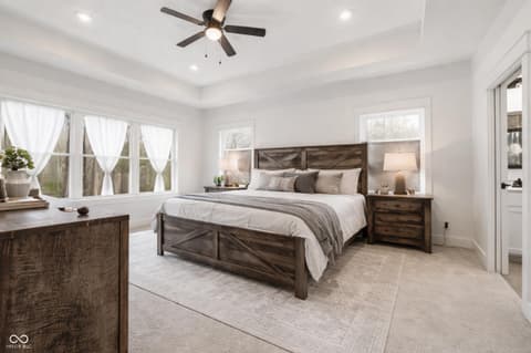 Primary bedroom at 953 S Lantern Lane, Ellettsville, IN