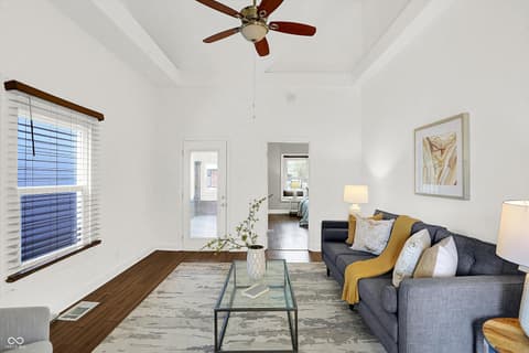 Living room at 1205 Hoyt Avenue, Indianapolis, IN