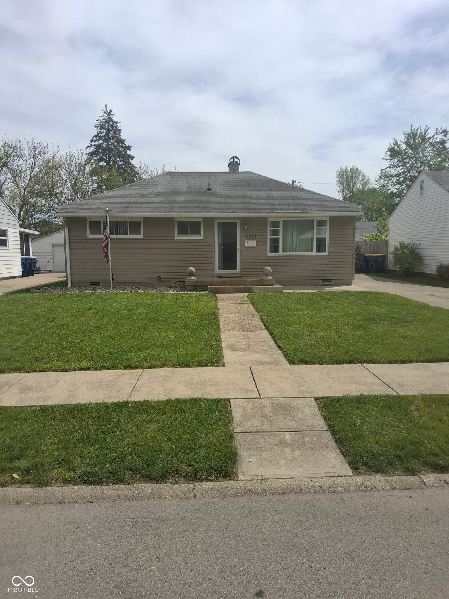 Front exterior at 4761 N Longworth Avenue, Lawrence, IN
