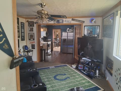Living room at 4761 N Longworth Avenue, Lawrence, IN