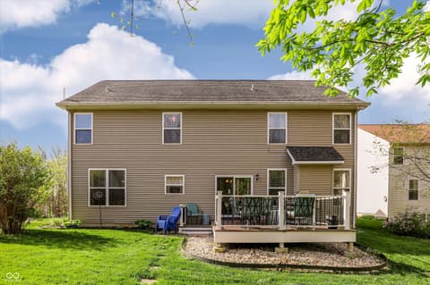Backyard at 10328 Ridge Line Court, Indianapolis, IN