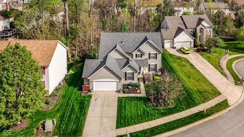Aerial view at 10328 Ridge Line Court, Indianapolis, IN