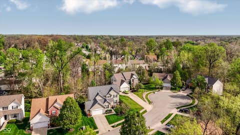 Aerial view at 10328 Ridge Line Court, Indianapolis, IN