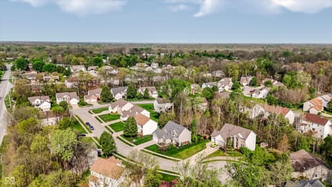 Aerial view at 10328 Ridge Line Court, Indianapolis, IN