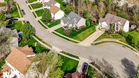 Aerial view at 10328 Ridge Line Court, Indianapolis, IN