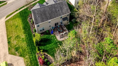 Aerial view at 10328 Ridge Line Court, Indianapolis, IN