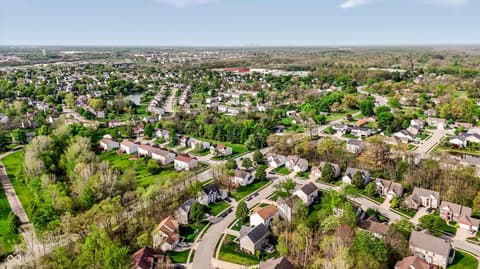 Aerial view at 10328 Ridge Line Court, Indianapolis, IN
