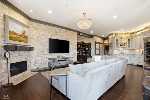 Living room at 450 E Ohio Street, Indianapolis, IN