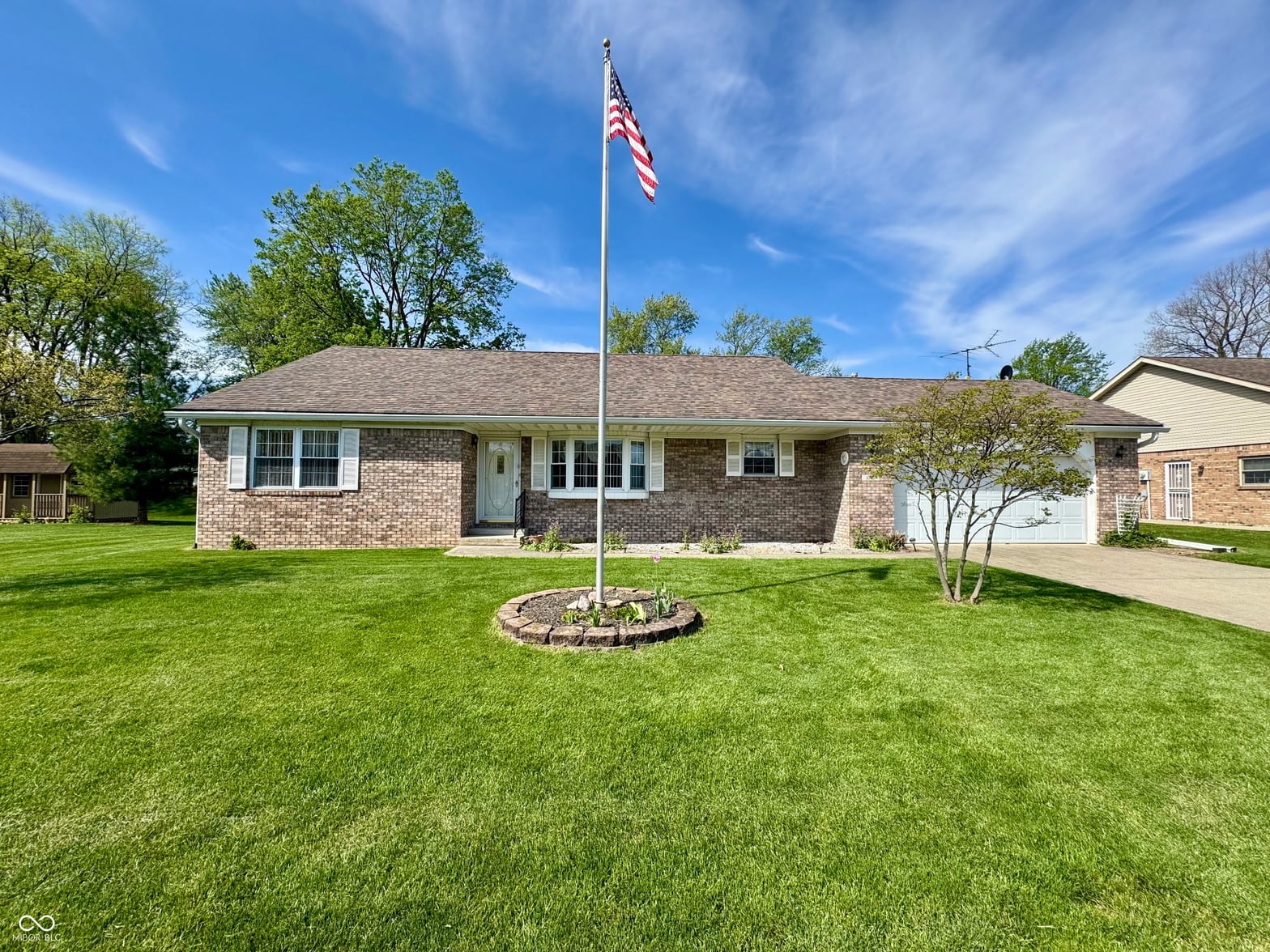 Front exterior at 1207 N Monroe Way, Rushville, IN