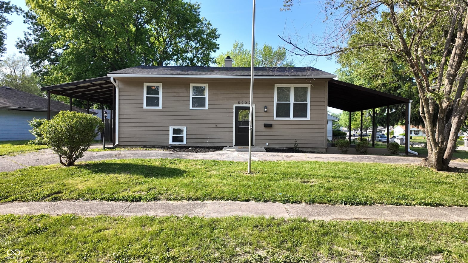 Front exterior at 5902 Alpine Avenue, Indianapolis, IN