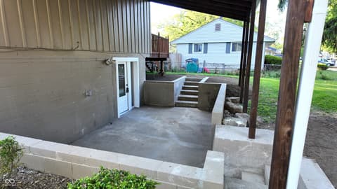 Outdoor living area at 5902 Alpine Avenue, Indianapolis, IN