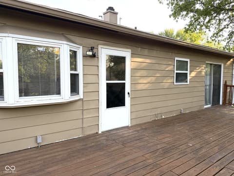 Outdoor living area at 5902 Alpine Avenue, Indianapolis, IN