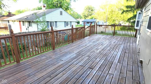 Outdoor living area at 5902 Alpine Avenue, Indianapolis, IN