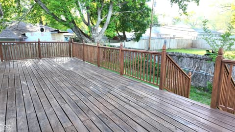 Outdoor living area at 5902 Alpine Avenue, Indianapolis, IN