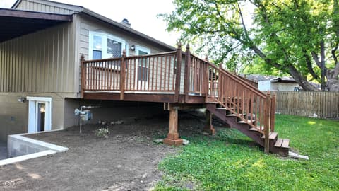 Outdoor living area at 5902 Alpine Avenue, Indianapolis, IN