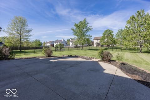 Outdoor living area at 1128 Red Dunes Run, Avon, IN