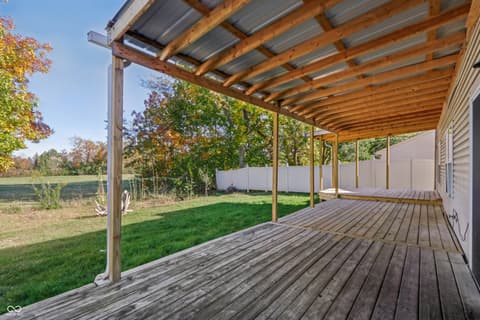 Outdoor living area at 5729 Decatur Ridge Drive, Indianapolis, IN