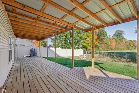 Outdoor living area at 5729 Decatur Ridge Drive, Indianapolis, IN