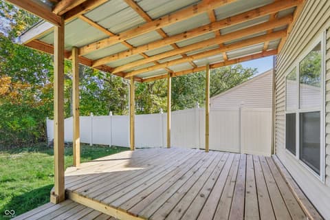 Outdoor living area at 5729 Decatur Ridge Drive, Indianapolis, IN