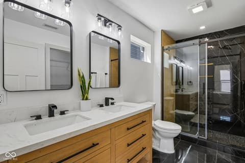 Primary bathroom at 1317 Union Street, Indianapolis, IN