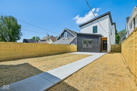 Backyard at 1317 Union Street, Indianapolis, IN