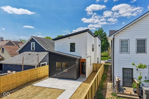 Backyard at 1317 Union Street, Indianapolis, IN