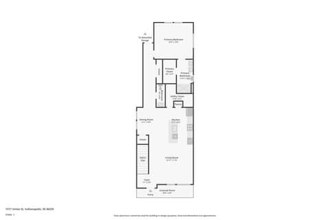 Floor Plan — 1317 Union Street, Indianapolis, IN