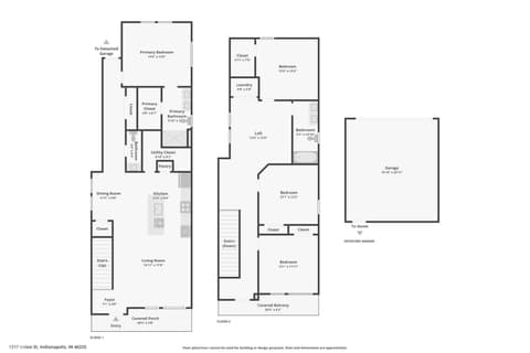 Floor Plan — 1317 Union Street, Indianapolis, IN